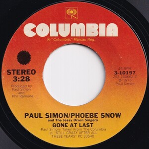 Paul Simon / Phoebe Snow Gone At Last / Take Me To The Mardi Gras Columbia US 3-10197 208860 ロック ポップ レコード 7インチ 45