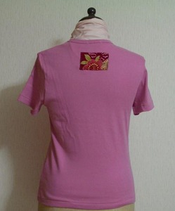 コットン＆シルク tl42 新品日本製 半袖Tシャツ L ピンク　送料無料