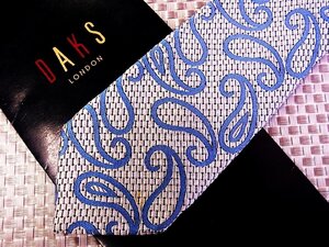 【在庫処分セール】●特売●FK0155●【DAKS】ダックス【刺繍 ペイズリー 柄】ネクタイ●