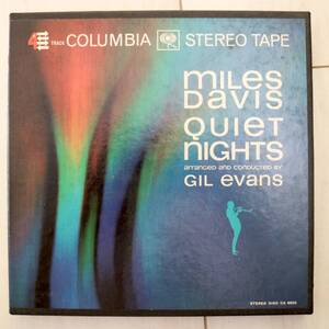 【貴重/US/オープンリールテープ/7号/4トラ19(cm/s)】Miles Davis / Quiet Nights Columbia CQ 608