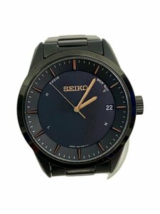 SEIKO◆ソーラー腕時計/アナログ/チタン/BLK/7B24-0BP0