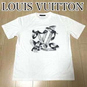 極美品　LOUIS VUITTON ルイヴィトン　プリンテッド　コットン　Tシャツ　半袖　23AW　RM232　ホワイト