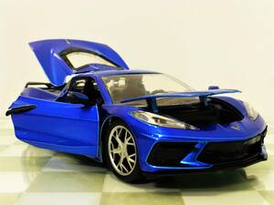 ■JADA TOYS 1/24 2020 CHEVY CORVETTE STINGRAY BLUE■シェビー コルベット スティングレイ 