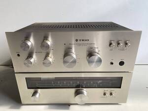 ④t415◆TRIO トリオ◆オーディオセット KT-3100/KA-3100 ステレオアンプ AM-FM ステレオチューナー オーディオ機器 通電確認済み