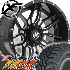 20x12J ハイラックス GUN125 XF OFFROAD XF222 20インチマッドタイヤホイール YOKOHAMA GEOLANDAR MT G003 275/55R20 295/55R20 33インチ