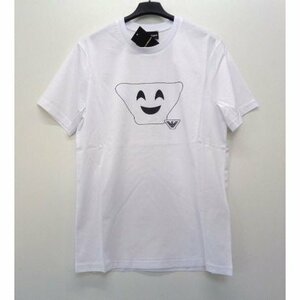 メンズ エンポリオ アルマーニ プリント Tシャツ ホワイト M