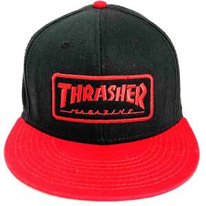 NEW ERA ニューエラ THRASHER スラッシャー キャップ Cap 帽子 赤黒 レッド ブラック