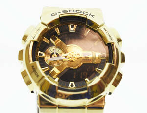 ◯ CASIO カシオ G-SHOCK ジーショック Youth Metal 20BAR 腕時計 5553 GM-110G 黒 ブラック 103