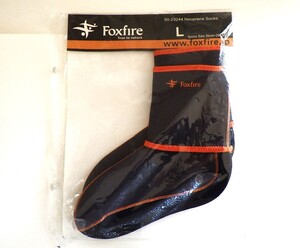 ★未使用品 FoxFire Neoprene Socks フォックスファイヤー ネオプレーンソックス オレンジ/ブラック Lサイズ26㎝～28㎝