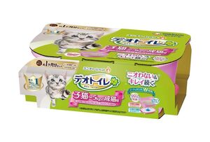 ユニ・チャーム デオトイレ 子猫～5kgの成猫用本体セット ツートンピンク ペット用品