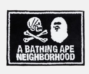 新品 即決 NEIGHBORHOOD A BATHING APE BAPE NBHD RUG MAT ネイバーフッド アベイシングエイプ ベイプ エイプ ラグマット