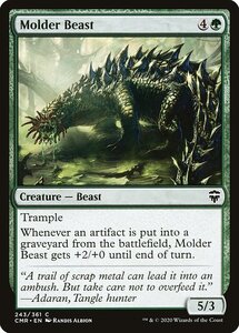 MTG ■緑/英語版■ 《腐食獣/Molder Beast》★FOIL★ 統率者レジェンズ　CMR