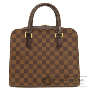 LOUIS VUITTON ルイヴィトン N51155 トリアナ ダミエ エベヌ ハンドバッグ ダミエキャンバス レディース 中古