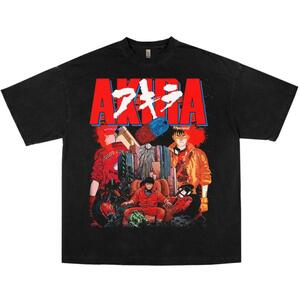 AKIRA アキラ Tシャツ ブラック raptee vintage