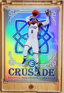 レア 2016 -17 Panini Crusade Prizm Silver RUSSELL WESTBROOK / ラッセル ウエストブルック Refractor Holo (NBA MVP 2017) NIKE JORDAN