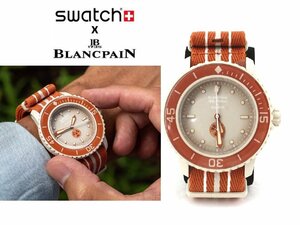 希少新品国内正規◆BLANCPAIN×SWATCH◆Fifty Fathomsオマージュ記念モデル 腕時計『ARCTIC OCEAN SCUBA』1円