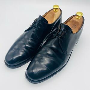 【王道】クロケットアンドジョーンズ Crockett&Jones DARTMOUTH プレーン 外羽根 黒 ブラック 7 25.5cm 革靴 高級感 エレガンス イギリス