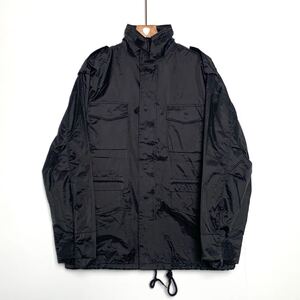 90s ビンテージ M-65 フィールドジャケット ナイロン ミリタリー ブラック US.ARMY 1990年代 M×R