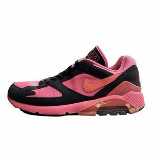 ナイキ NIKE × COMME DES GARCONS HOMME PLUS コムデギャルソン プリュス AIR MAX 180 AO4641-601 スニーカー 黒 ピンク US8 26cm