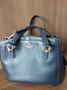 コーチ ショルダーバッグ COACHコーチ COACH クロスボディ ハンドバッグ ショルダーバッグ 2way 斜め掛け レザー 紺 ネイビー 