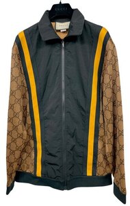 グッチ ジャージ　GG Jersey Jacket XS トラックジャケット ブラック レディース　メンズ ジャンパー 【中古】