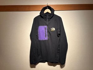 ♪送料無料★GUCCI × THE NORTH FACE★フリースパーカー★ハーフジップ★グッチ×ザノースフェイス★黒①★M★国内正規品★RFIDタグ付き♪