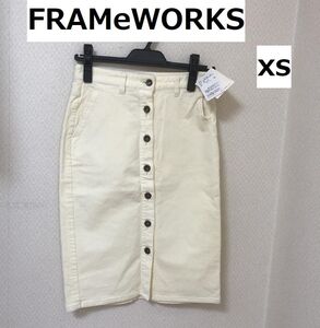 FRAMeWORKS フレームワークス レディース スカート ひざ丈 膝丈 タイトスカートコーデュロイ 34 冬