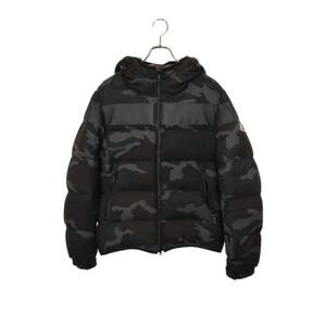 MONCLER モンクレール ERAULT ジップアップ フーディー カモフラ ダウンジャケット 420914131805 2 オリーブ