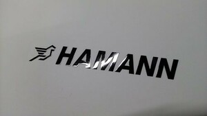 HAMANN BMW エンブレム ブラック メタル素材 ハーマン BENZ フェラーリ ポルシェ ランボルビーニ RANGE ROVER アストン