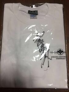 チャリティ提供品 長嶋一茂 2019 直筆サイン入り 極真空手 I.K.OオリジナルTシャツ M 新品