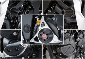 アグラス(AGRAS)　GSX-S750 ABS　レーシングスライダー　5点セット！　スタータータイプ+ジェネレーターBタイプ＋クラッチタイプ+フレーム