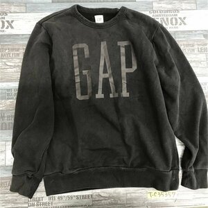 GAP ギャップ メンズ ビッグロゴ スウェットトレーナー S 黒