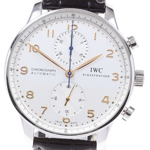 IWC IWC SCHAFFHAUSEN IW371445 ポルトギーゼ クロノグラフ 自動巻き メンズ 保証書付き_848911