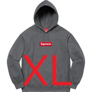 Supreme 21FW Box Logo Hooded Sweatshirt Charcoal XL シュプリーム ボックスロゴ フーディ チャコール 暗灰