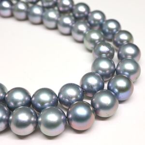 1円〜!!●アコヤ本真珠ネックレス●J 約38.2g 約42cm 約7.5mm珠 pearl necklace jewelry パール プリンセス DC0/DE0 B150