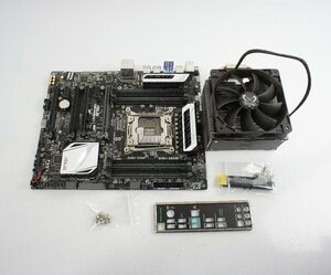 【ジャンク扱い】ファン付 マザーボード ASUS X99-A USB3.1/ATX/LGA2011-3/DDR4/パソコン パーツ 周辺 PC 基盤 エイスース R070402