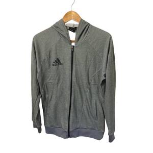 adidas ジップアップパーカー　トラックジャケット　ジャージ　グレー　L　