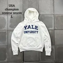 USA champion reverse weave YALE L white