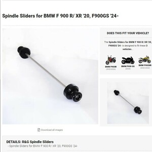 40%OFF★R&G スピンドルスライダー アクスルスライダー BMW F900R F900GS F900XR 2020 2024 SS0059BK