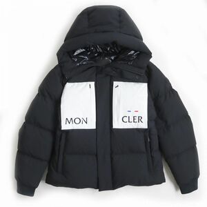 極美品◆21-22AW MONCLER モンクレール AMBOISE アンボワーズ Wジップ フーデッド ダウンジャケット/ブルゾン ブラック 2 正規品 メンズ