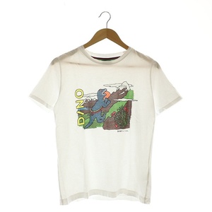 ポールスミス PAUL SMITH DINO プリントTシャツ カットソー 半袖 コットン M 白 ホワイト /NR ■OS メンズ