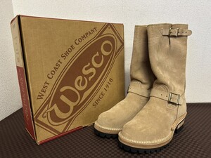 ほぼ未使用 美品 A2 WESCO ウエスコ Custom Boss 6 1/2D 17 10 カスタム ボス エンジニアブーツ ブーツ 元箱付き ブランド靴 スエード