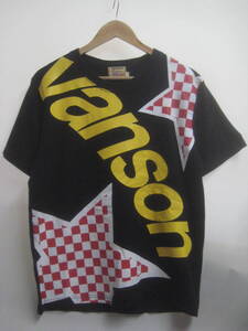 一点物!! vanson バンソン ビッグロゴプリント Tシャツ 両面ロゴ かなり昔の物 希少 サイズ S