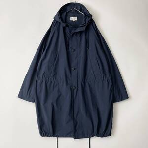 STILL BY HAND size/46 (td) -PUCKERING HOODED COAT- スティルバイハンド フーデッド コート モッズ M51 パーカー ネイビー 紺 無地 撥水