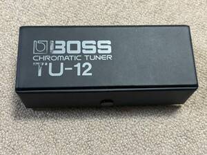 BOSS CHROMATIC TUNER TU-12 ボーズ 針式 アナログ ギター チューナー ケース付/ビンテージ アンティーク レトロ 楽器 雑貨/NL