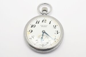 稼働品 セイコー 懐中時計 プレシジョン スモセコ ラウンド 手巻き メンズ 腕時計 SEIKO