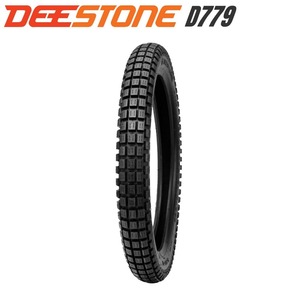 DEESTONE(ディーストーン)二輪用 ブロックタイヤ D779 2.25-17 4PR チューブタイプ（TT）前後兼用　スーパーカブ