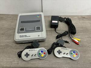 ☆ SFC ☆ スーパーファミコン 動作品 本体 コントローラー アダプター ケーブル 付属 SUPER FAMICOM Nintendo 任天堂 