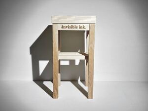 Invisible ink. WOODLAND THE STOOL NATURAL インビシブルインク スツール 盆栽台