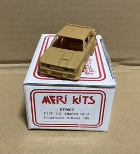 【中古】MERI-RIVA 1/43 FIAT 131 ABARTH Gr.4 n’36&47 Noberasco Rally di S.REMO 1982 フィアット アバルトkit